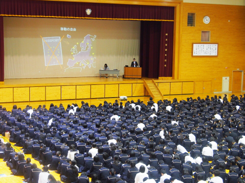 EUの出張授業の様子